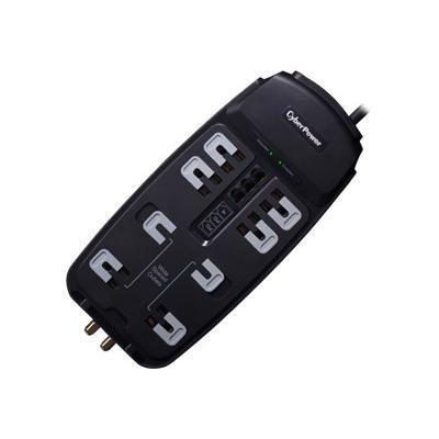 Cyberpower CSHT808TC Home Theater Series CSHT808TC Surge protector AC 125 V output connectors 8