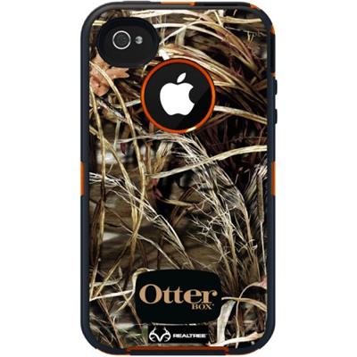 iPhone 4 / 4S Defender Series with Realtree Camo - Max 4HD Blazed
