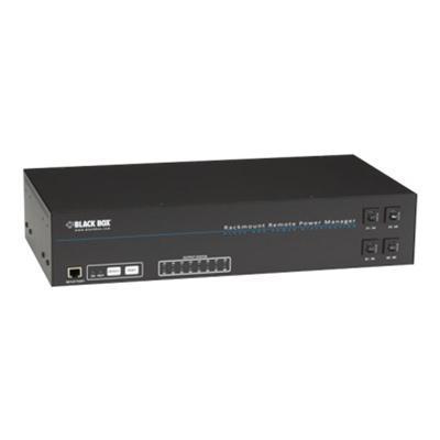 Black Box PS569A R2 Horizontal Rackmount Remote Power Manager Power control unit rack mountable Ethernet RS 232 output connectors 16 2U 19