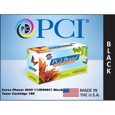 Premium Compatibles 113R00657 PCI Phaser 4500 113R657 18000 Pages Black Toner Cartridge. for Tektronix Phaser Printers