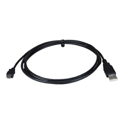 QVS CC2218C 3M USB cable Micro USB Type B M to USB M USB 2.0 10 ft molded black