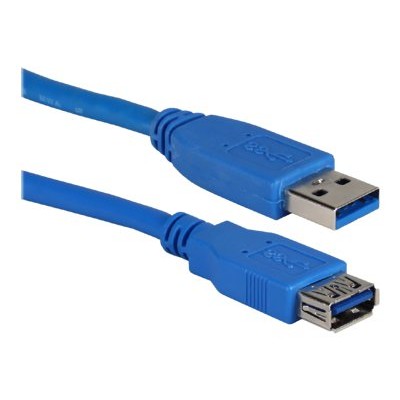 QVS CC2220C 03 USB extension cable USB Type A F to USB Type A M USB 3.0 3 ft blue