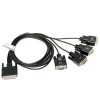 4PT DB9M DTE FAN-OUT CABLE FOR ACCELEPORT XP