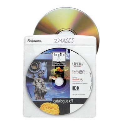 Fellowes 90661 CD sleeve capacity 2 CD black pack of 25