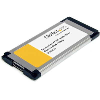 StarTech.com ECHDCAP HDMI to ExpressCard HD Video Capture Card Adapter 1080p - Video capture adapter - ExpressCard - NTSC PAL PAL-M PAL 60 StarTech.com ECHDCAP HDMI to ExpressCard HD Video Capture Card Adapter 1080p - Video capture adapter - ExpressCard - NTSC PAL PAL-M PAL 60