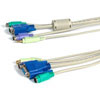 Eliminates tangled keyboard  monitor  mouse  and speaker extension cables