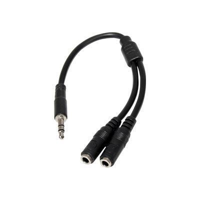 StarTech.com MUY1MFFS Slim Stereo Splitter Cable - 3.5mm Male to 2x 3.5mm Female - Slim Phono Stereo Y Cable StarTech.com MUY1MFFS Slim Stereo Splitter Cable - 3.5mm Male to 2x 3.5mm Female - Slim Phono Stereo Y Cable