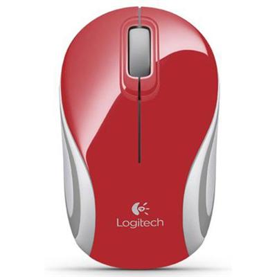 Logitech 910 002727 M187 Mouse optical wireless 2.4 GHz USB wireless receiver red