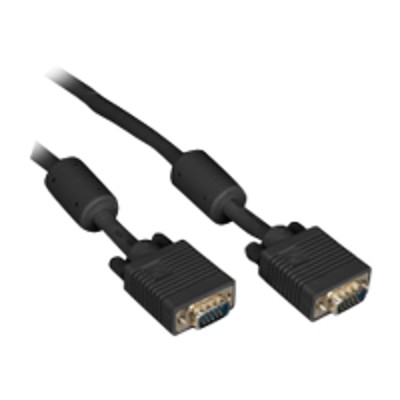 Black Box EVNPS06B-0005-MM VGA Video Cables with Ferrite Core - VGA cable - HD-15 (M) to HD-15 (M) - 5 ft - molded plenum - black Black Box EVNPS06B-0005-MM VGA Video Cables with Ferrite Core - VGA cable - HD-15 (M) to HD-15 (M) - 5 ft - molded plenum - black