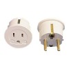 International Power Adapter NEMA 5-15R to European Schuko Plug