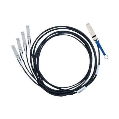 Mellanox Technologies MC2609130 003 Hybrid Passive Copper Network cable QSFP M to SFP M 10 ft
