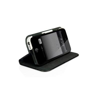 Slim Folio Case with Stand for iPhone 5 - Black/White