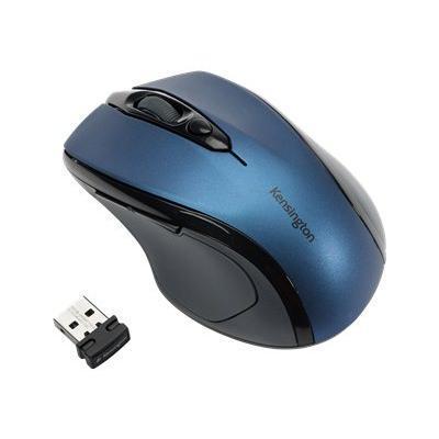 Kensington K72421WW Pro Fit Mid Size Mouse optical wireless 2.4 GHz USB wireless receiver sapphire blue