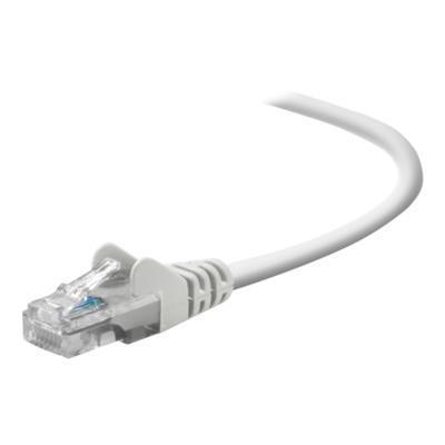 Belkin A3L791 15 WHT S Patch cable RJ 45 M to RJ 45 M 15 ft UTP CAT 5e snagless booted white for Omniview SMB 1x16 SMB 1x8 OmniView IP 5000