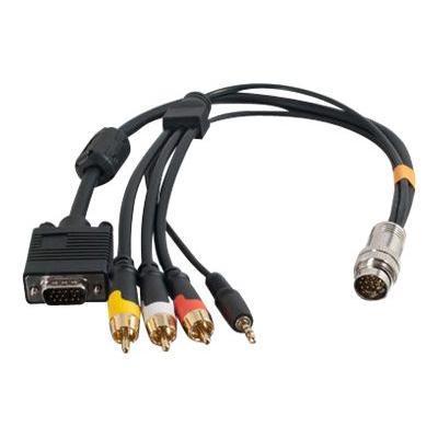 Cables To Go 60018 Rapidrun Hd15   3.5mm   Composite Video   Stereo Audio Flying Lead - Video / Audio Cable - Vga / Composite Video / Audio - 1.5 Ft