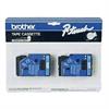2 Pack 1/2inch Blue on Clear Laminated Tape