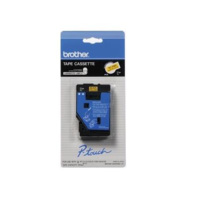 Brother Tc7001 Black  Yellow - Roll (0.47 In X 26.3 Ft) 1 Pcs. Lamination Film - For P-touch Pt-10  Pt-12  Pt-12n  Pt-15  Pt-150  Pt-20  Pt-25  Pt-6  Pt-8  Pt-8