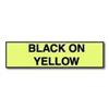 P-Touch 1 Standard Laminated Black on Yellow 26.2 ft
