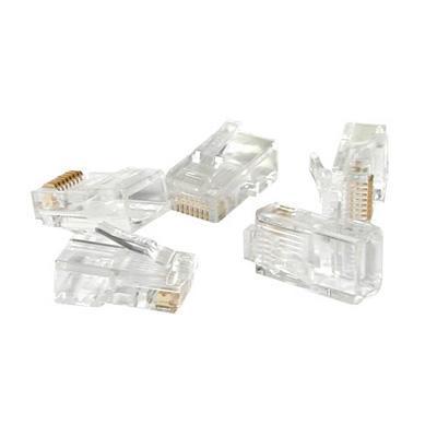 Cables To Go 11380 Network connector RJ 45 M transparent pack of 50