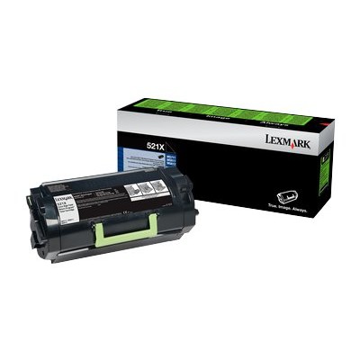 Lexmark 52D1X00 521X Extra High Yield black original toner cartridge LCCP LRP for MS811dn MS811dtn MS811n MS812de MS812dn MS812dtn
