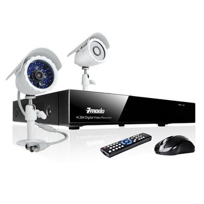 4CH Security DVR Sony CCD Outdoor Surveillance Camera System No Hard Drive