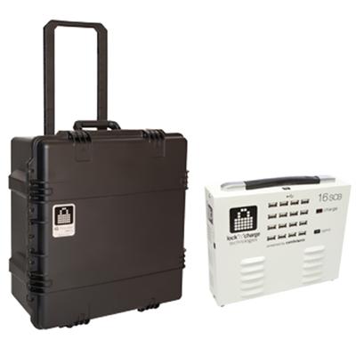 Lock 'n' Charge iQ Traveler Case 20 w/Sync Charge Box Black