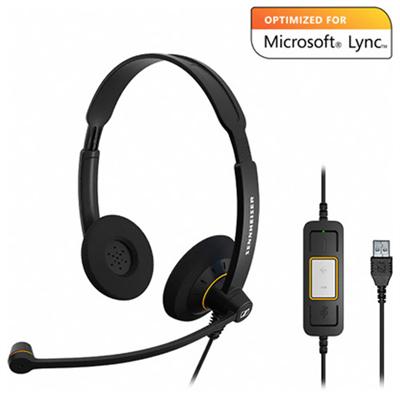 Sennheiser Electronic Sc60usbml Sc 60 Usb Ml Dual-sided Headset - Optimized For Microsoft Lync