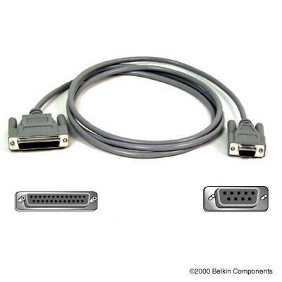 Belkin F2L089 06 Serial cable DB 25 F to DB 9 F 6 ft molded