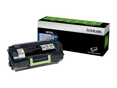 Lexmark 52D1H0L 521HL High Yield black original toner cartridge LCCP LRP for MS810 MS811 MS812