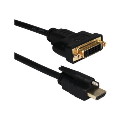QVS HDVISX 1M Video cable HDMI DVI HDMI M to DVI I F 3.3 ft black 4K support