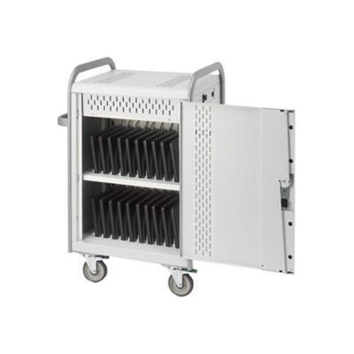Bretford Manufacturing MDMLAP20-CTAL Pulse 20L 20-Unit Device Cart - Cart for 20 notebooks - steel - concrete powder Bretford Manufacturing MDMLAP20-CTAL Pulse 20L 20-Unit Device Cart - Cart for 20 notebooks - steel - concrete powder