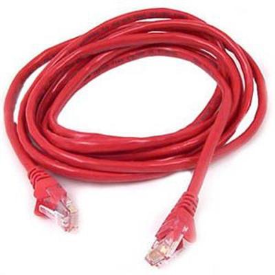 Belkin A3L791 30 RED Patch cable RJ 45 M to RJ 45 M 30 ft UTP CAT 5e molded snagless red for Omniview SMB 1x16 SMB 1x8 OmniView IP 5000HQ