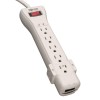 The Protect It! 707T Surge Suppressor has 7 outlets  a 7-ft. cord with a space-saving right-angle plug  diagnostic LEDs  & 1 522 joule rating.