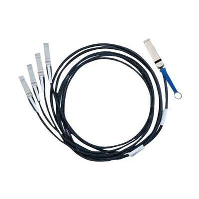 Mellanox Technologies MC2609125 005 Hybrid Passive Copper InfiniBand cable SFP M to QSFP M 16.4 ft