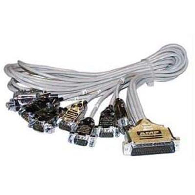8-port DTE DB-9 Male RS-232 Fan-out Cable