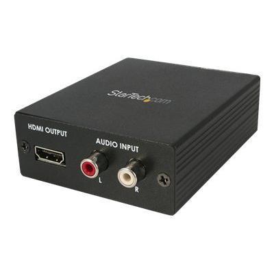 StarTech.com VGA2HD2 Component VGA Video and Audio to HDMI Converter PC to HDMI Video converter VGA component video black