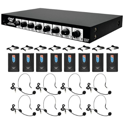Pyle PDWM8900 8-Channel Wireless Microphone System Pyle PDWM8900 8-Channel Wireless Microphone System