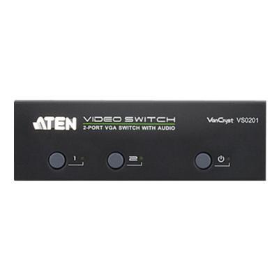 Aten Technology VS0201 VanCryst VS0201 Video audio switch 2 x VGA audio desktop