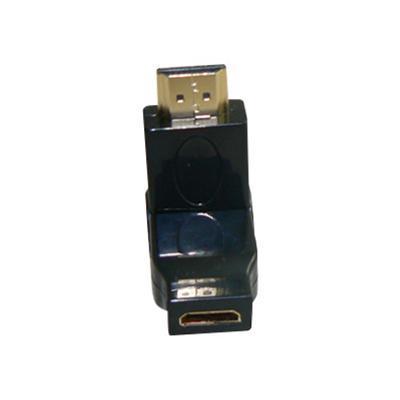 4XEM 4XHDMIMFSWIVEL HDMI adapter HDMI F to HDMI M black 90° connector