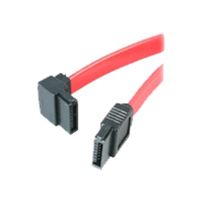 4XEM 4XSATA12FFLA SATA cable Serial ATA 150 300 600 7 pin SATA F to 7 pin SATA F 1 ft plenum left angle connector red