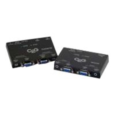Cables To Go 29221 Short Range VGA 3.5mm Audio over Cat5 Kit Video audio extender up to 100 ft