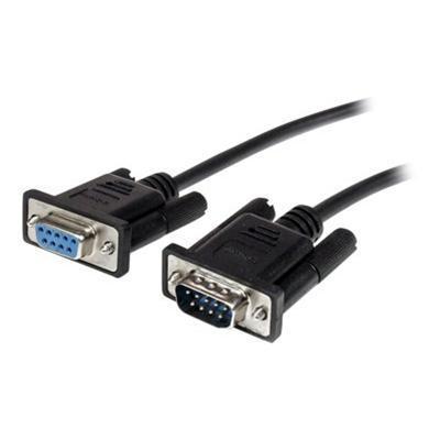 StarTech.com MXT1002MBK 2m Black Straight Through DB9 RS232 Serial Cable M F Serial extension cable DB 9 M to DB 9 F 6.6 ft black