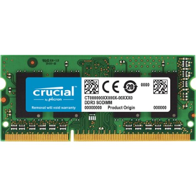 Crucial CT51264BF160BJ DDR3L 4 GB SO DIMM 204 pin 1600 MHz PC3 12800 CL11 1.35 V unbuffered non ECC