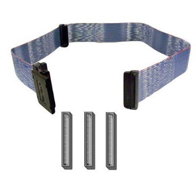Internal SCSI II LVD Differential Dual-Drive Ribbon Cable - SCSI internal cable - 2.7 ft