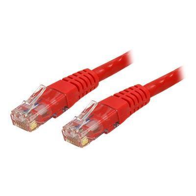 StarTech.com C6PATCH100RD 100ft Cat6 Patch Cable with Molded RJ45 Connectors Red Cat6 Ethernet Patch Cable 100ft UTP Cat 6 Patch Cord