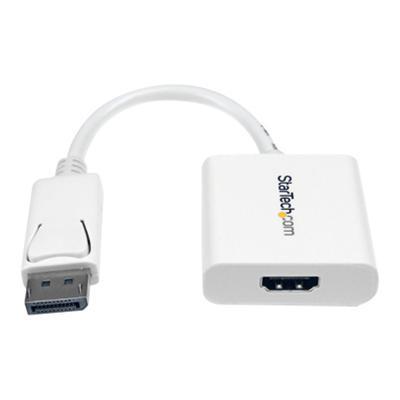 Startech Dp2hdsw Displayport To Hdmi Active Adapter - Dp To Hdmi Video And Audio Converter - 1920x1200 - M/f - White