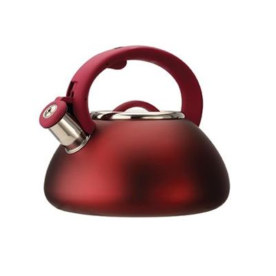 Primula Products PAVRE-6225 Avalon 2.5 Qt Whistling Kettle - Matte Red Primula Products PAVRE-6225 Avalon 2.5 Qt Whistling Kettle - Matte Red