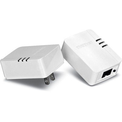 TRENDnet TPL-308E2K Powerline 200 AV Nano Adapter Kit TPL-308E2K - bridge - wall-pluggable TRENDnet TPL-308E2K Powerline 200 AV Nano Adapter Kit TPL-308E2K - bridge - wall-pluggable