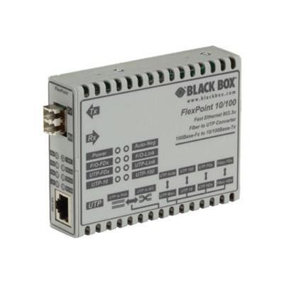 Black Box LMC100A LC R2 FlexPoint Modular Media Converter Fiber media converter Ethernet Fast Ethernet 10Base T 100Base FX 100Base TX RJ 45 LC mult