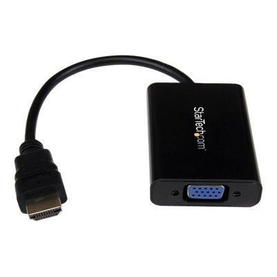 StarTech.com HD2VGAA2 HDMI to VGA Video Adapter Converter with Audio for Desktop PC Laptop Ultrabook 1920x1200